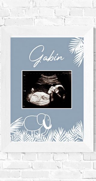 Affiche de naissance pour un bébé
